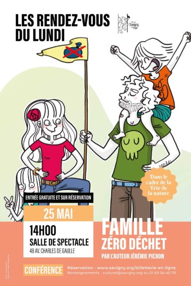 Affiche de la conférence Famille zéro déchet