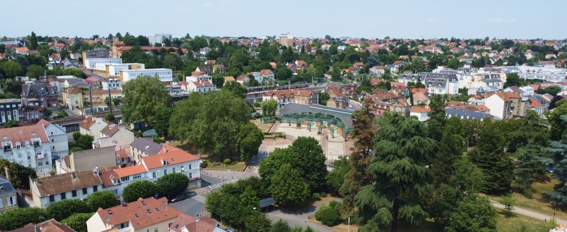 Vue aérienne de la Place Davout